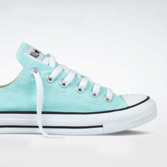 Converse Other - Girl's Mint Blue Converse Low Tops